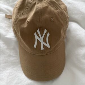 47 Brand Tan Baseball Cap with White Logo